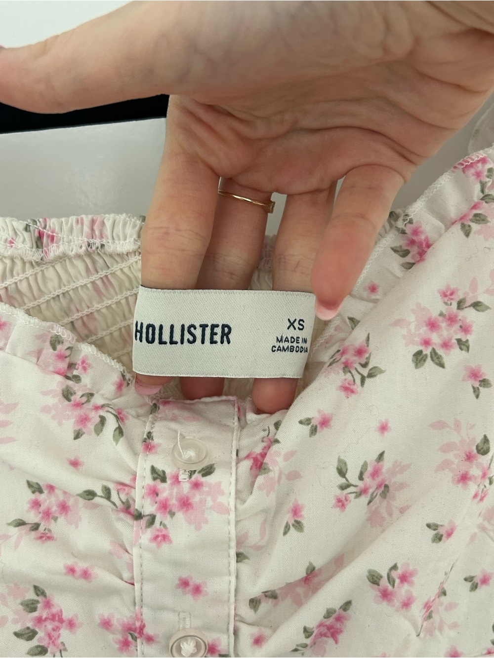 Hollister Ruffle Trim Poplin Blouse - Picture 5 of 5